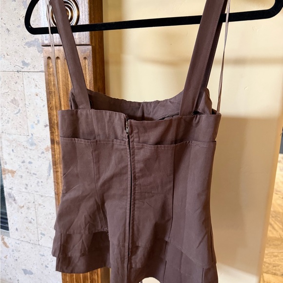 Lioness Brown Corset-Style Women Top - Picture 4 of 5